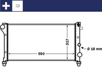 MotorküHler WasserküHler Mahle Cr 1452 000S FüR Fiat Panda Classic 169 AXA1A 4X4