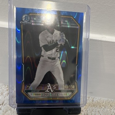 Topps 2026 Bowman Chrome Prospects Leo De Vries Blue #BCP-63 /150 A’s