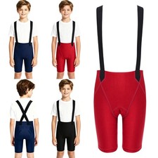 Kids Bike Ergonomic Cycling Quick  dry Bib Shorts Elastic  strap Cross  Back Sport