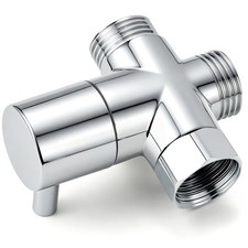 3-Way Shower Diverter Valve Shower Head Splitter for Handheld and Fixed Sprayer