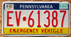 Item photo. Show Listing Details page. Listing 2017 Pennsylvania Emergency Vehicle License Plate Number Tag