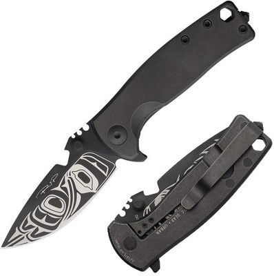 DPx Gear HEST Urban Folding Knife 2.88'' Bohler M390 Steel Blade Titanium Handle