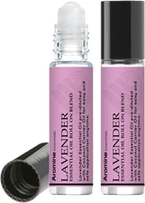 Lavender Essential Oil Roll On, Pre-Diluted 10Ml (Pack of 2). Premium Quality, T