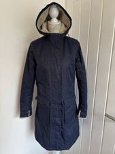 Regatta Ladies Navy Blue Waterproof Isotex Hooded Mid Length Coat Size UK 10