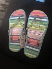 Children Place Girl Flip Flops Size 1-2 Multicolor