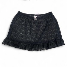 Wild Fable Black Lace Skirt w/ Pink Flower Size XS - NWT