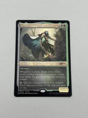 Lathril, Blade of the Elves (NM) Foil Etched Media Promos MTG Magic PRM