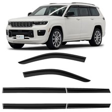 Sun Rain Visors Wind Rain Guards for 2021-2026 Jeep Grand Cherokee L