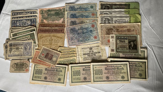 Konvolut Reichsbanknoten und Darlehnskassenscheine