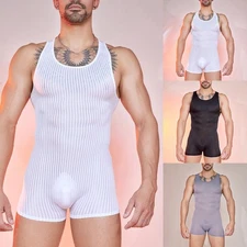 Bodysuits For Male Bodybuilders Featuring Trendy Stripe Patterns And Sleek Fits