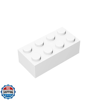 TTEHGB TOY Classic Bulk Brick Block 2x4, 100 Piece Building Brick White, Comp