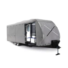 XGEAR Upgraded Thick 6-Ply Top Panel Travel Trailer Cover for 30'-33'- Ripsto...