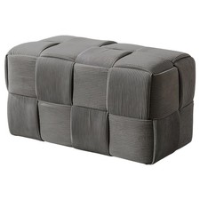 Ottoman Foot Rest Soft and Comfortable Ottoman Square Corduroy Woven Design S...
