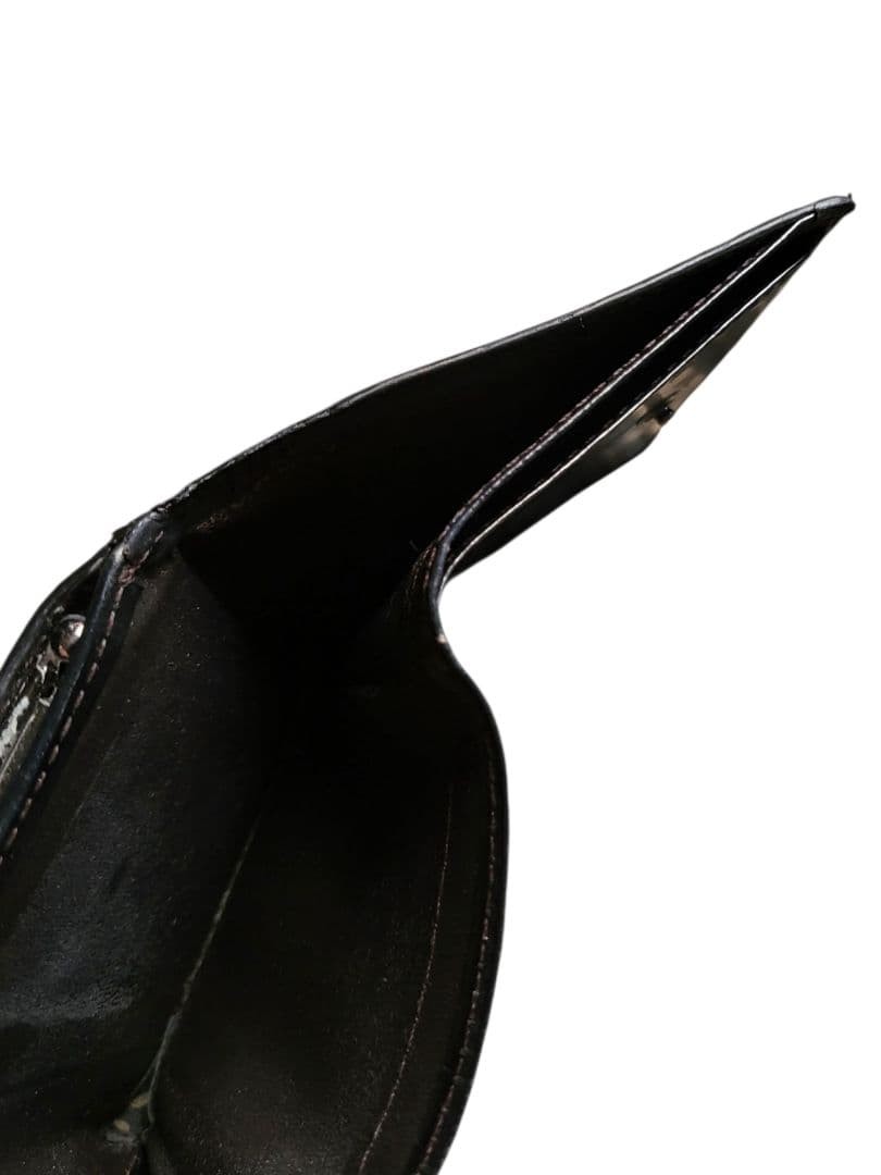 Jean Paul Gaultier Vintage New Rose Trifold Wallet Black Men's