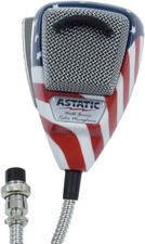 Astatic Stars N' Stripes Noise Canceling Dynamic 4-Pin 636L Microphone CB Radios