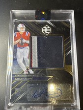 2022 Panini Limited Football Bailey Zappe Patch Autographed Card 6/99 RPA RC 🔥