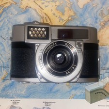 Minolta Auto Wide 35mm Rangefinder Camera w/ Rokkor 35mm f/2.8 Lens Untested