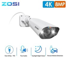 ZOSI 4K 8MP Outdoor IP PoE Camera Add on Pers...