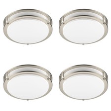 Led Ceiling Light 4000k Flush Mount Fixture Dimmable Double Ring 101214 Led Ceiling Light 4000k Flush Mount Fixture Dimmable Double Ring 101214