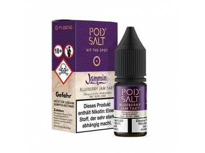 Pod Salt Fusion - Blueberry Jam Tart - E-Zigaretten Nikotinsalz Liquid 20 mg/ml