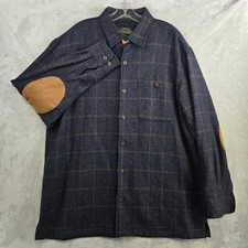 Orvis Charles F. Orvis Signature Wool Plaid Button Up Flannel Shirt Men's XL