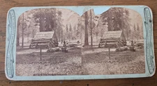 Antique 1870s Stereoview – La Mon’s Ranch Yosemite Valley – Charles Bierstadt Ph
