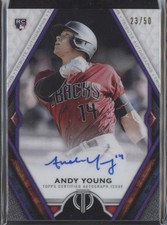 2021 Andy Young Topps Tribute Purple  Auto  RC 23/50    #TA-AY (21C1241)