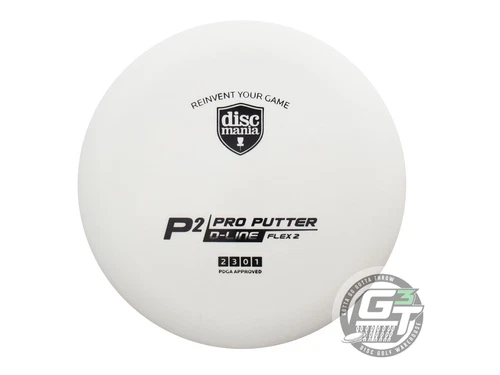 NEW DiscMania D-Line Flex 2 P2 176g White Black Stamp Putter Golf Disc