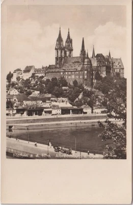 Ansichtskarte Meißen Albrechtsburg Dom 1956 Brück & Sohn Echtfoto AK Gelaufen Sa - Bild 1 von 2