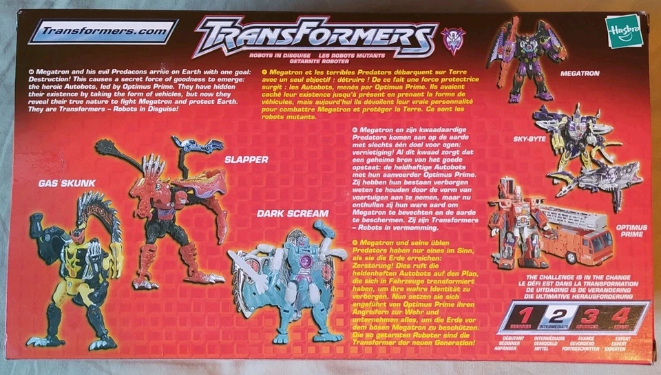 Transformers Robots in Disguise 3 Pack - Dark Scream, Gas Skunk, Slapper MIB - Photo 4/4