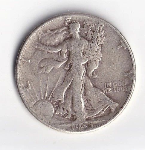 Photo of a 1945-P Walking Liberty Half Dollar from an eBay listing that sold on Jul 22, 2026
