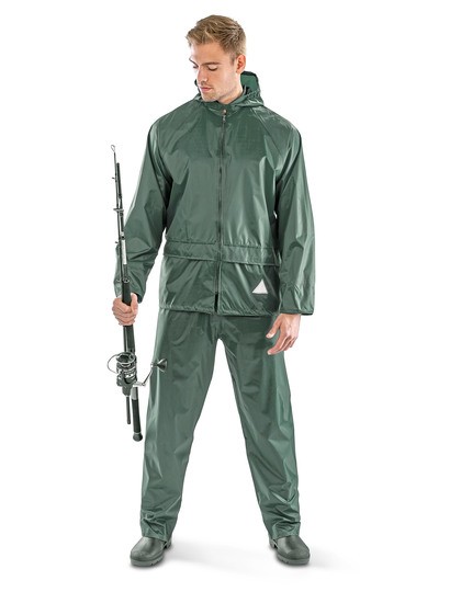 Tuta antipioggia unisex con giacca e pantaloni impermeabili
