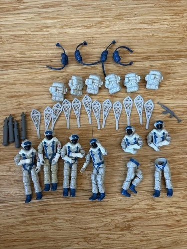 Huge Lot Of 6 Hasbro GI Joe Snow Serpent gijoe cobra 1985 with accessories Parts