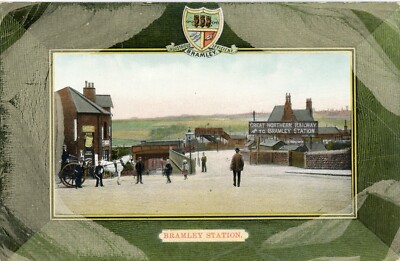 Bramley, Leeds Bramley Great Northern Railway Station 1908