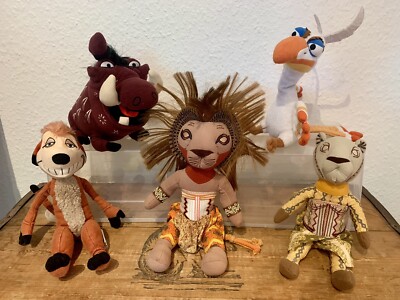 The Lion King Musical Püschtier Set - 5 Stk -  König der Löwen, Simba Timon Nala