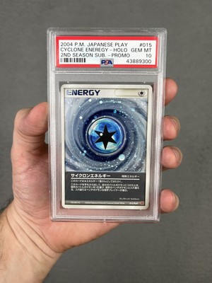 PSA 10 Cyclone Energy Holo Japanese Pokemon 015/Play Promo Card 