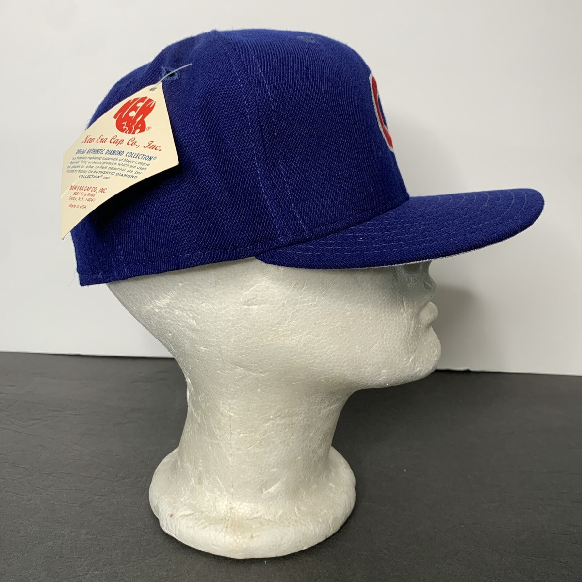 Vintage 90s New Era Diamond Collection 100% Wool Made In USA