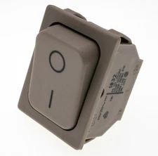 Marquardt 1832 DPST Beige Panel Mount Switch 6A-125-250VAC, Lot of 5 NOS