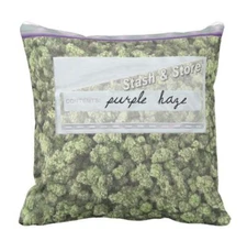 Baggie of Weed Design Sofa Decor Soft Knit Pillow CASE 14" USA - PERSONALIZE