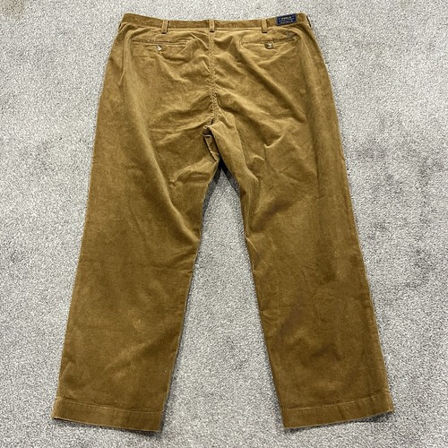 Pantalones Polo Ralph Lauren Para Hombre 42x30 Marrón Recto Elastizado Calce Clásico Preppy - Imagen 18 de 24