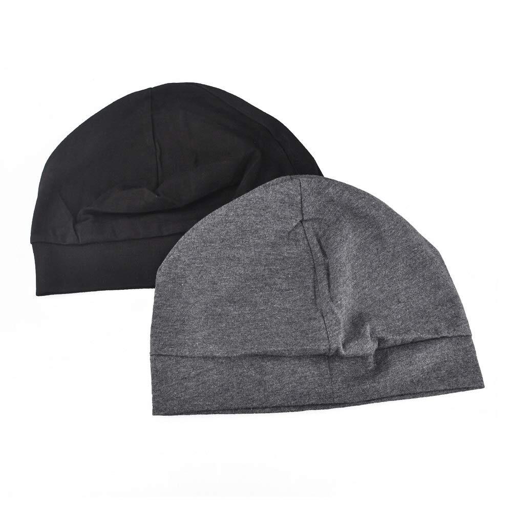 8 Pack Cotton Skull Caps / Beanie Helmets Liners For Men & Women - Sweat Wicking, Stretchy, For Running, Cycling, Sports, Assorted Colors