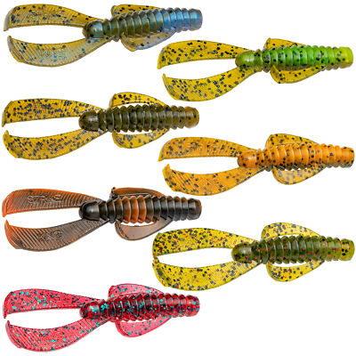 Strike King 6,5cm Rage Ned Bug - 9 Gummikrebse zum Barschangeln, Spinnköder