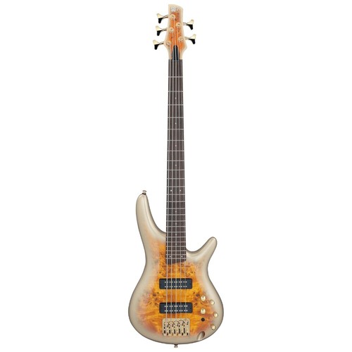Used Ibanez SR405EPBDX SR Standard 5-String Bass - Mars Gold Metallic Burst - Picture 2 of 3