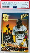 2021 Topps Project 70 Fernando Tatis Jr. King Saladeen #135 PSA 10 💎 Low Pop 6