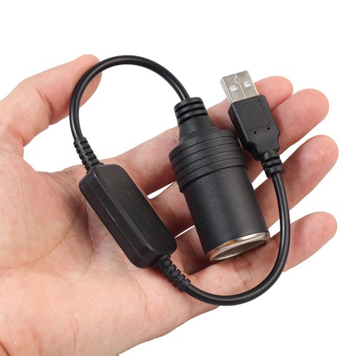 ☮USB-A Stecker auf Auto Zigarettenanzünder Buchse Konverter 12V S7M0 - Zdjęcie 4 z 7