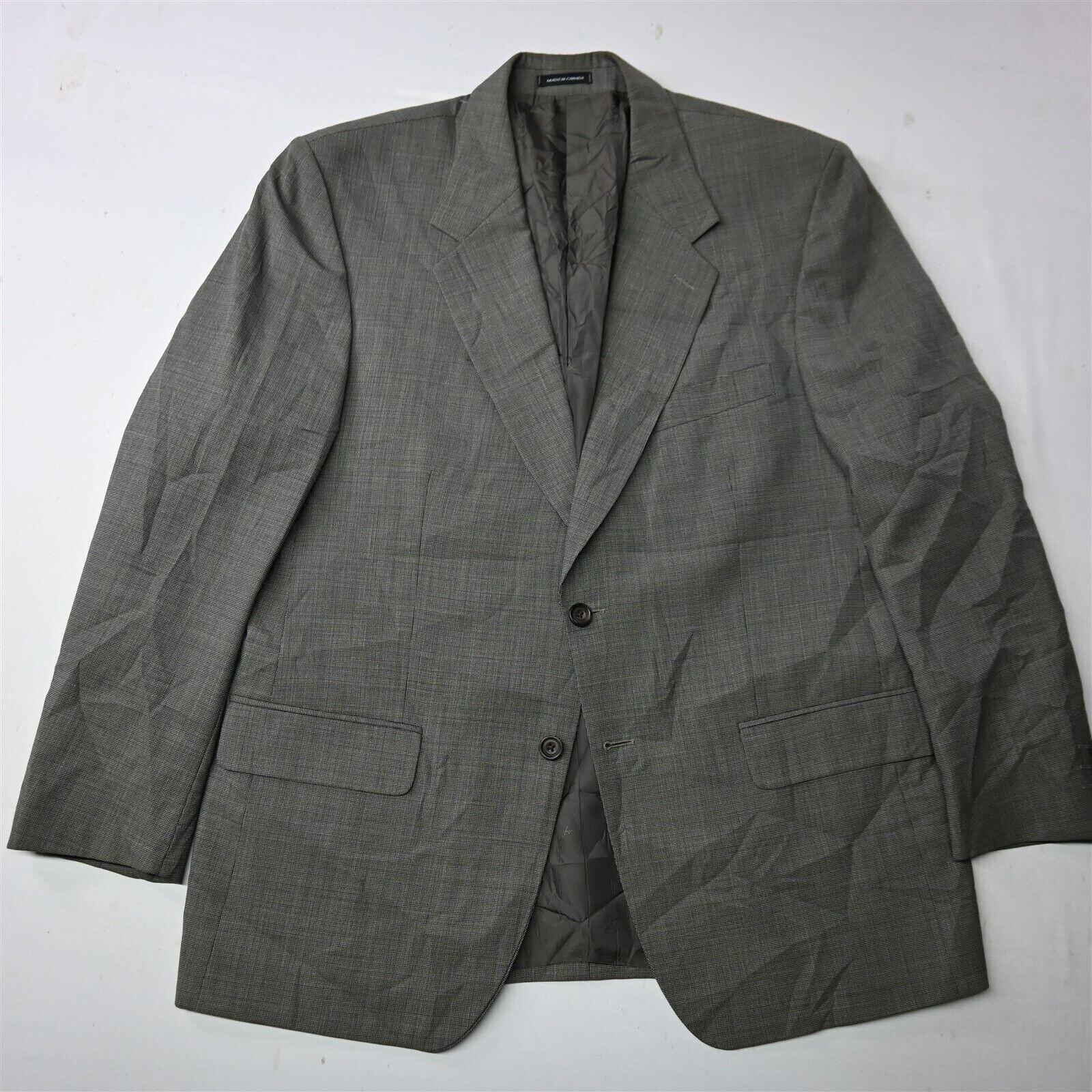 Giacca cappotto sportivo blazer uomo Yves Saint Laurent 44R lana marrone vecchi so