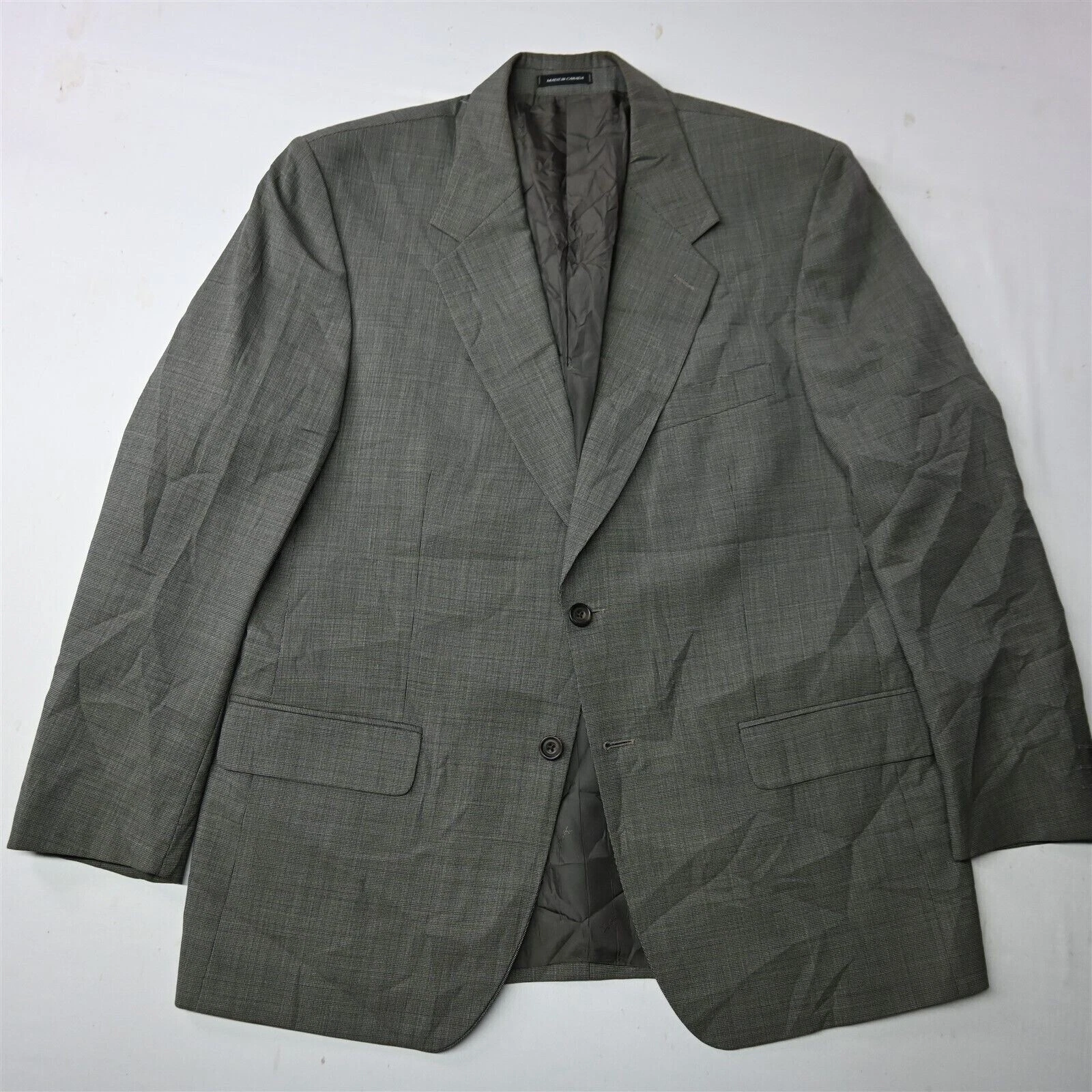 SAINT LAURENT (YSL) Giacca cappotto sportivo blazer uomo Yves Saint Laurent 44R lana marrone vecchi so