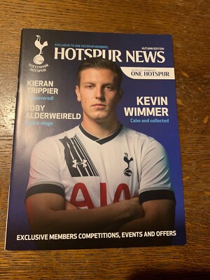 Programm Tottenham Hotspur News Kevin Wimmer New Stadium