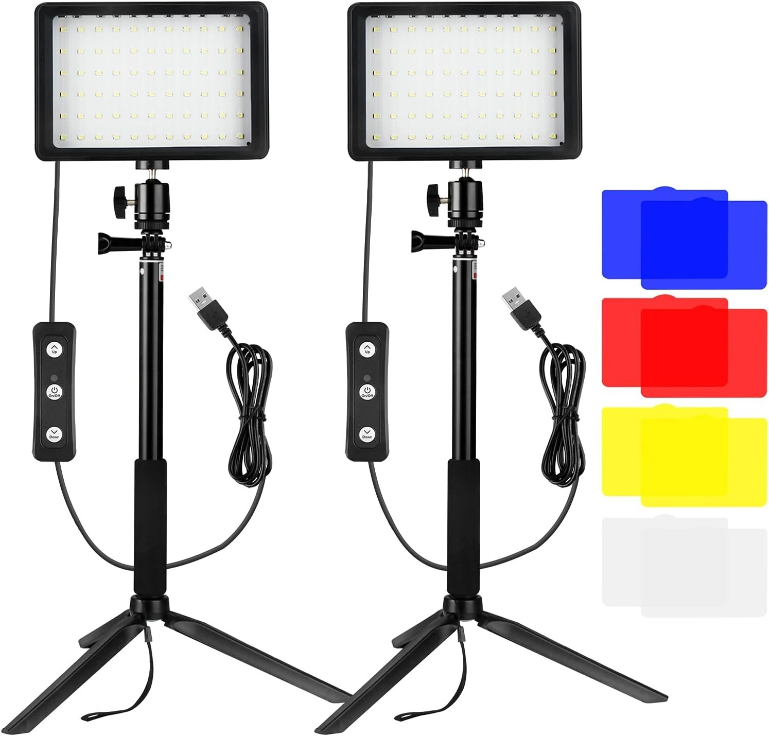 Lampe de Caméra Vidéo LED 5600K pour Valoriser Vos Réunions en Télétravail et Vlogs