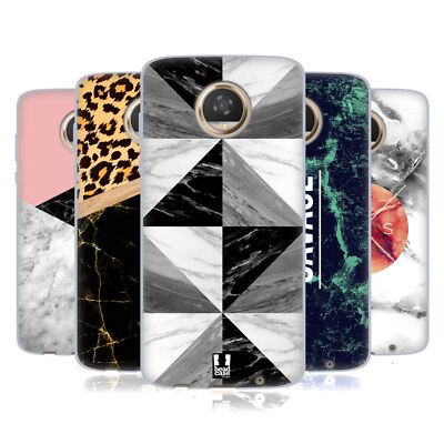 HEAD CASE DESIGNS MARBLE TREND MIX SOFT GEL CASE FOR MOTOROLA PHONES